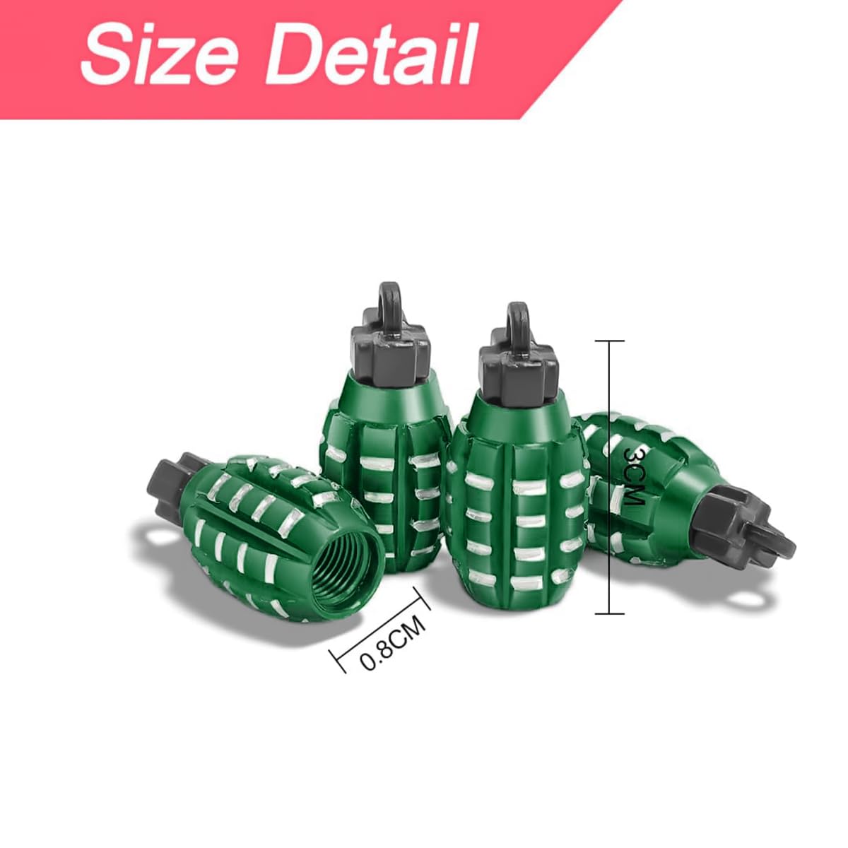 Lot De 4 Bouchons De Valve En Aluminium Multicolore GRFIT - Pour Pneus Voiture, Moto, Vélo - Protection Anti-Poussière