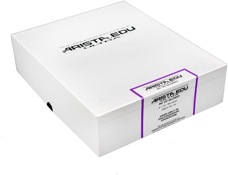 Arista EDU Ultra VC RC Black & White Photographic Paper, Glossy 8x10, 250 Sheets