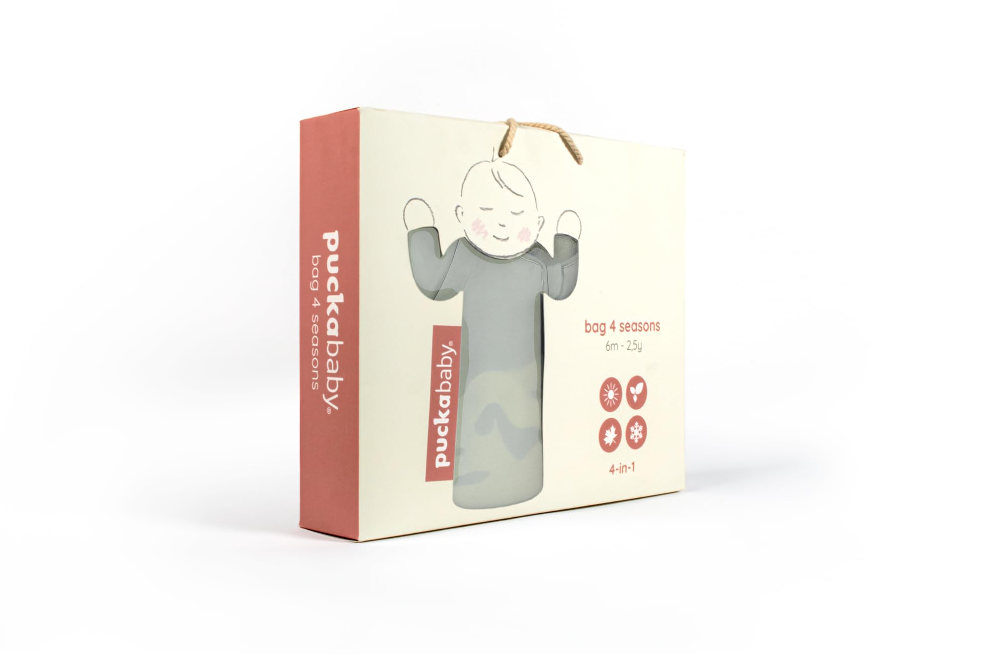 PUCKABABY - Baby/Kinderschlafsack 6 Monate-2,5 Jahre - Bag 4 Seasons - Ganzes Jahr - 0.25-2.5 TOG - Baumwolle und Teddy Stoff