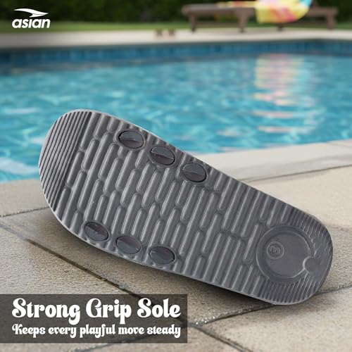 Image of ASIAN Slider-75 Kids Slippers | Lightweight, Soft Cushioning, Anti-Slip Grip for Daily & Travel Wear | Ideal for Boys & Girls Olive