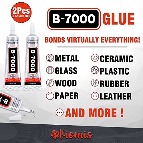 Viomis DIY03001 B7000 Glue 2Pcs 15Ml/0.5Oz, Clear Craft Glue For Jewelry thumb #1