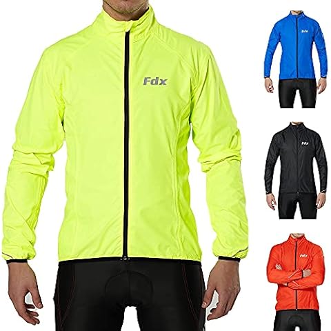 Fdx Men's Waterproof Cycling Jacket with Reflectors Cover