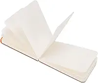 Luqeeg Bolso Aquarela Papel Mini Grão Fino 30 Folhas 300gsm Almofada de Pintura para Esboços Rápidos, 14x9cm (Laranja)