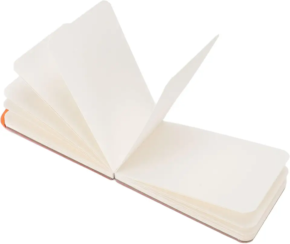 Luqeeg Bolso Aquarela Papel Mini Grão Fino 30 Folhas 300gsm Almofada de Pintura para Esboços Rápidos, 14x9cm (Laranja)