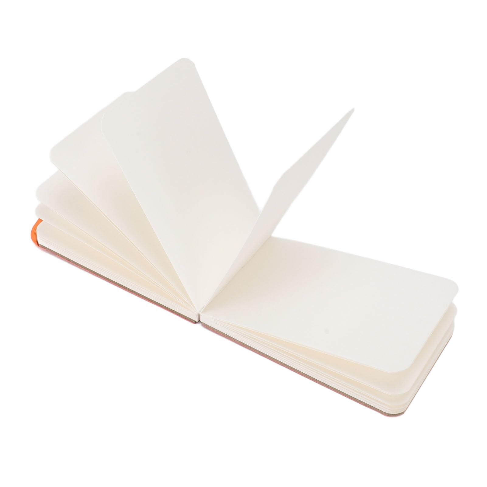 Jelquix 30 Sheet Watercolor Sketchbook 300GSM, Portable Pocket Watercolor Paper Travel Diary 14x9cm with Thick Pages, Ideal for Outdoor Sketching (Orange)