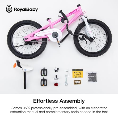 Image of RoyalBaby EZ Kids Bike 12 14 16 18 20 Inch Balance Pedal 2-in-1 Training Bicycle Boys Girls Ages 3 to 12 Years Easy Learn for Beginners