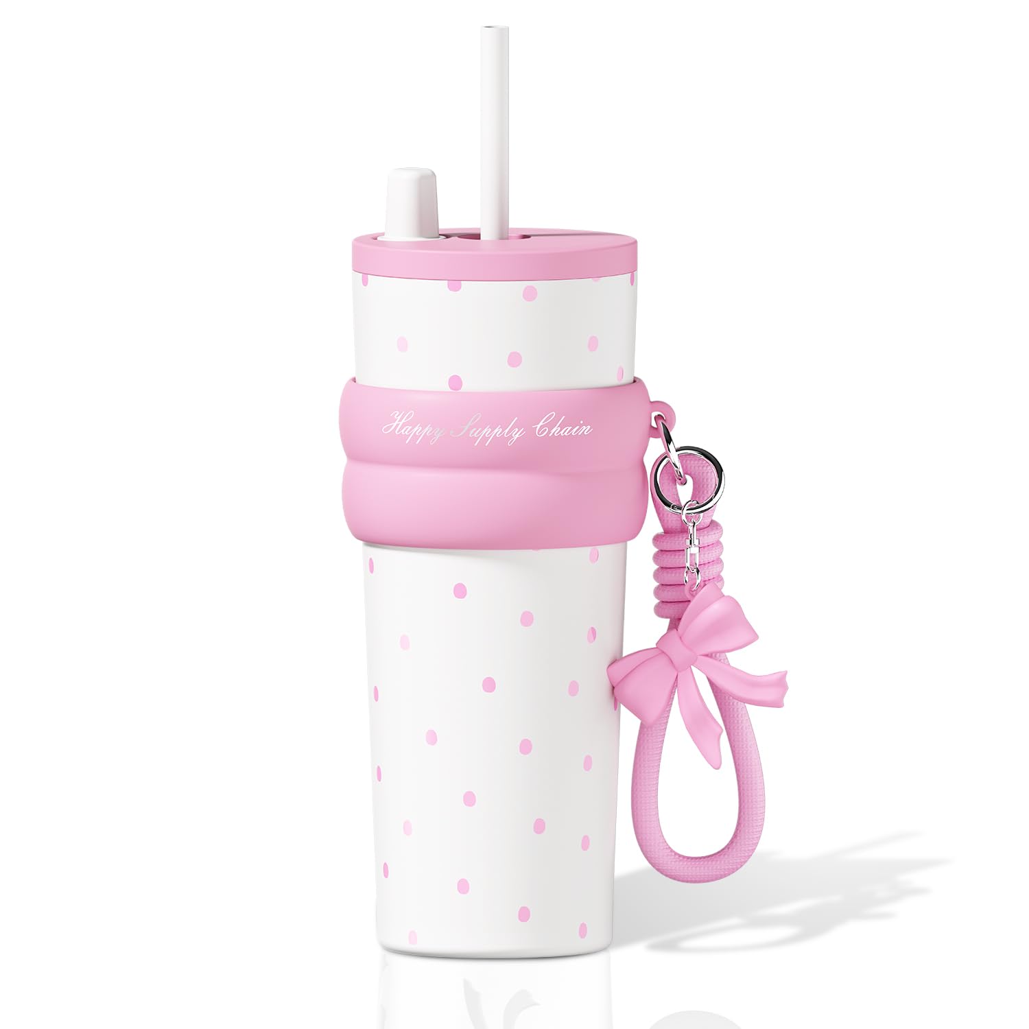 Sidagar 24 oz Insulated Tumbler witn Lid and Straw, Stainless Steel Reusable Leak Proof Water Bottle