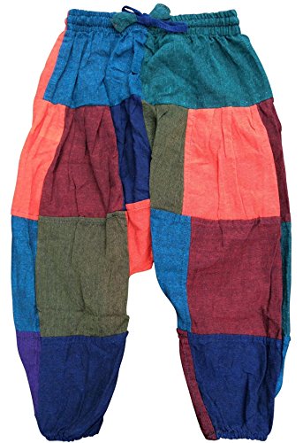 Image of Shopoholic Fashion Children Hippie Harem Loose Boho Trouser Hippy Colorful Kids Retro Comfy Pants