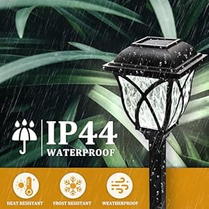 GIGALUMI Solar Lights Outdoor Waterproof, 8 Pack LED Solar Garden Lights, Solar Lights for Outside, Garden Decor for Yard, Patio, Landscape, Planter, Walkway (Cold White) GIGALUMI Solar Lights Outdoor Waterproof 8 Pack LED Solar Garden Lights Solar Lights for Outside Garden Decor for Yard Patio Landscape Planter Walkway Cold White