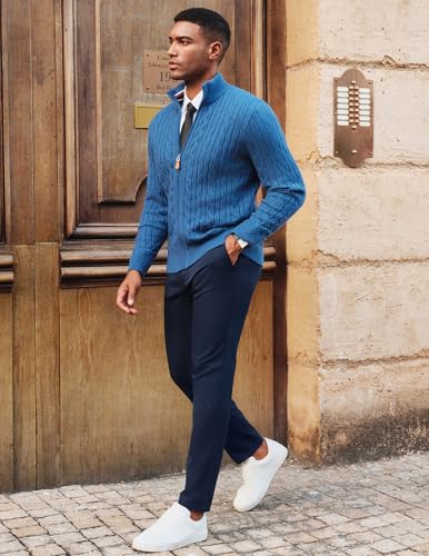 PJ PAUL JONES Mens Golf Pants Stretch Work Dress Pant Casual Classic Fit Lightweight Slacks Trousers with 5 Pockets4