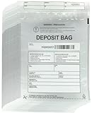 Paquete de 200 bolsas de plástico para depósitos bancarios, bolsas a prueba