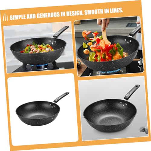 Wok pequeño antiadherente de piedra Maifan miniatura 6