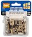 HangZ 11005 Flat Mount Wire 1-Hole D-Ring Picture Hanger Value Pack, 25lb, 12-Piece