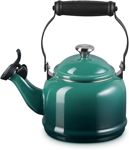 Miniatura 2 de Le Creuset Tetera Demi Esmalte Sobre Acero con Acabados Metálicos, 1.25 cuartos de galón., Artichaut