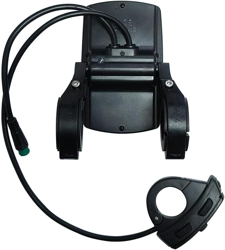 Rear view of the YL80C Ebike LCD Display showing the mounting bracket and cable routing.