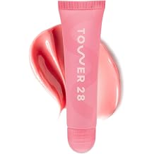 Tower 28 LipSoftie Tinted Lip Balm Treatment - Hydrating Glossy Balm + Overnight Lip Mask with Jojoba Oil + Shea Butter - Sweet, Cushiony Formula for Smooth, Soft Lips - Watermelon Kiwi (0.38 oz)