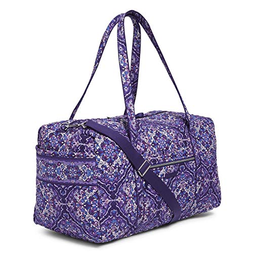 Vera Bradley Women's Signature Cotton Large Travel Duffel Travel Bag, Regal Rosette, One Size