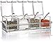 Yesland Clear Seasoning Rack Spice Pots - 4 Piece Storage Container Condiment Jars - Acrylic Seasoning Box, Cruet with Cover and Spoon