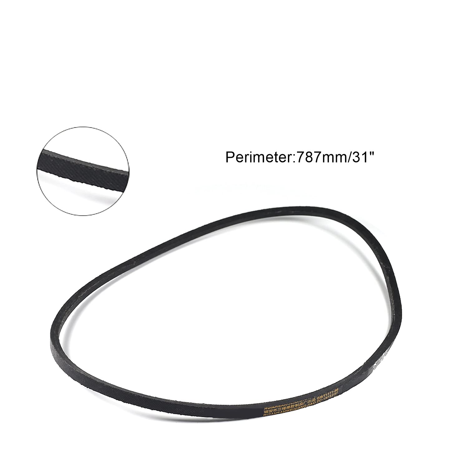 Othmro Industrial Belt K31 Drive V-Belt Inner Girth 31in Inner Girth Industrial Power Rubber Transmission Belt Mower Belt Drive for Replacement Upper Transmission Triangle Rubber Lawn Industry Deck — Amazon image 2