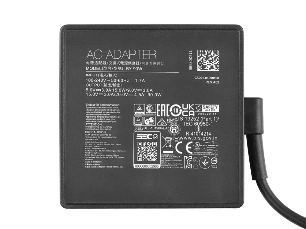90 W USB Tipo C Caricabatterie Compatibile con MSI Delta ADP-90FE D Prestige 14 15 A10SC A11SCX A11SCS Summit E13 E14 E15 E16 A11SCS A11SCST Flip Evo A11MT E16 Flip A11UCT Schenker Work 15 17 E22