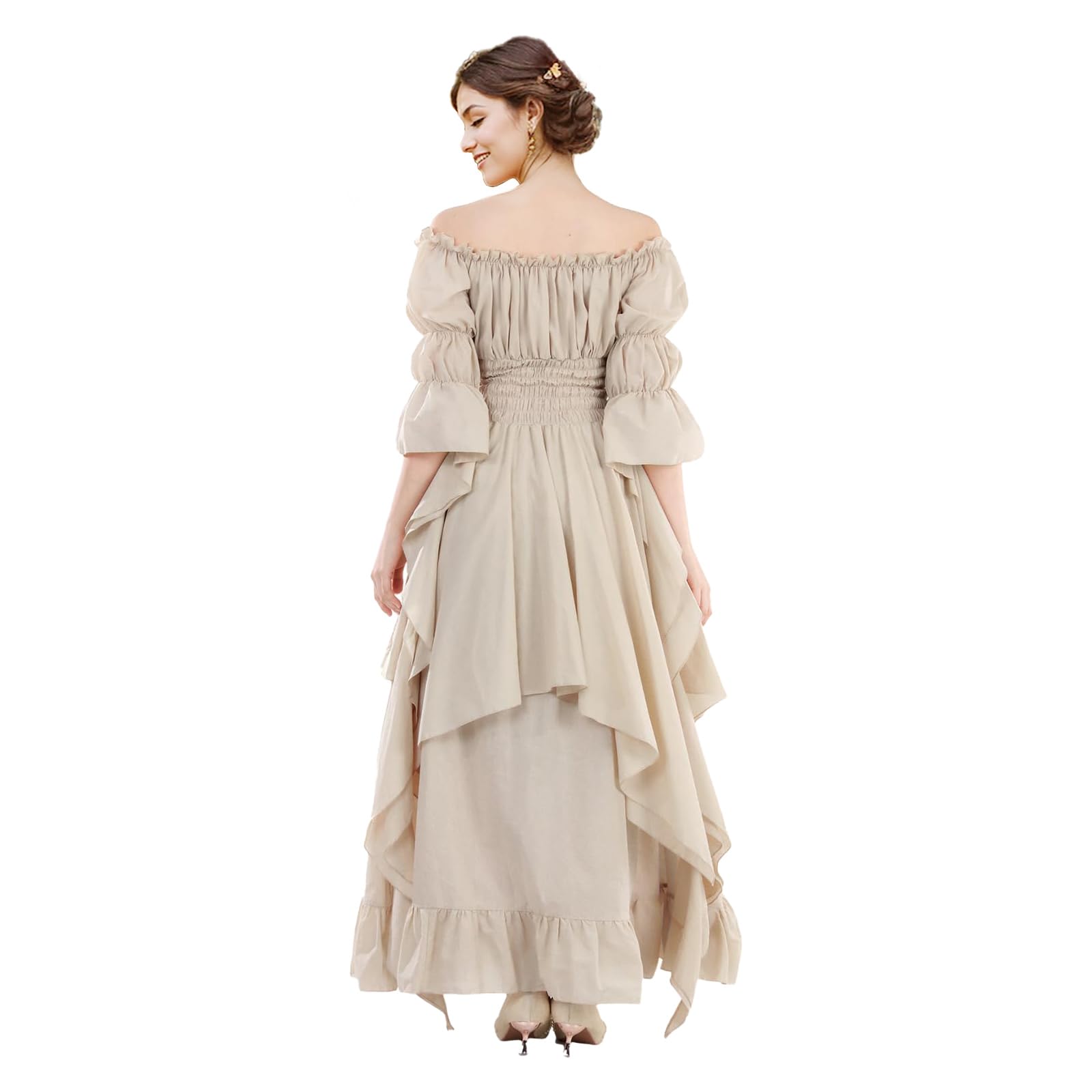 Women's Victorian Dress Renaissance Medieval Costume Gothic Witch Dress for Women