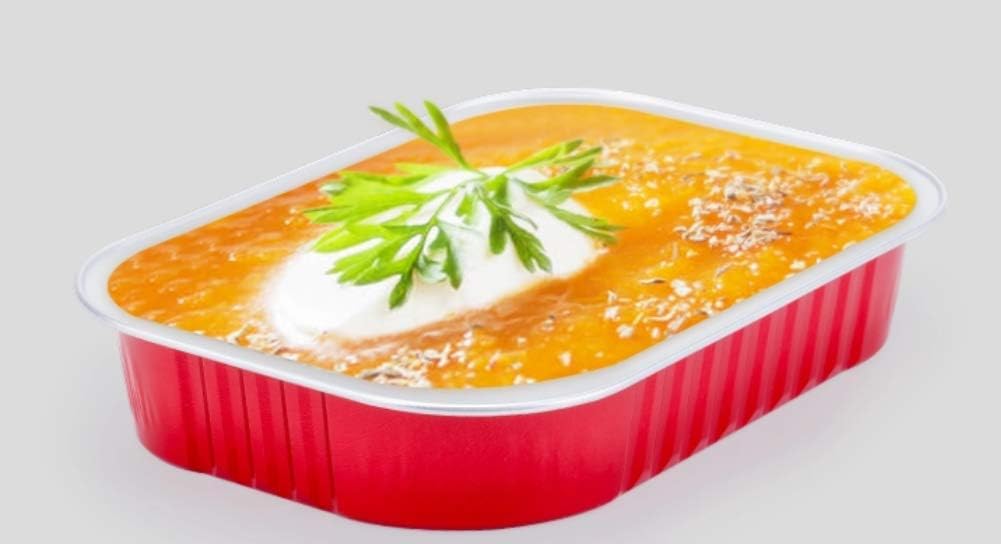 KEISEN 6.4 inch *4 inch Square 320ml 13oz Disposable Aluminum Foil Cups for Muffin Cupcake Baking Bake Utility Ramekin Cup (red, 1000)