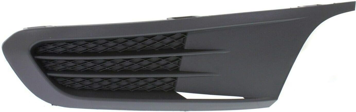 DAT AUTO PARTS Front Left Driver Side Bumper Fog Light Lamp Cover Grille Molding Trim Replacement for 2011-2014 Volkswagen Jetta for 4DR Sedan Models Except GLI Black Textured VW1038119 5C68536659B9