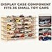 Wood Toy Car Hot Wheels Display Rack, Holds 36 Diecast Cars Model Car Display Case 1/64 Scale Toy Cars Organizer Freestanding or Wall-Mounted Toy Car Storage Cabinet (Wood, Medium)