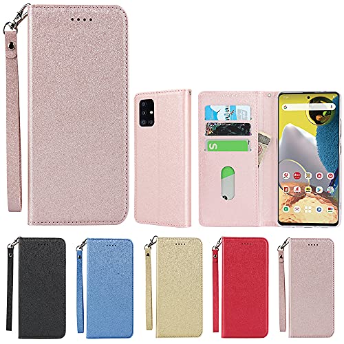 Eastwave for Samsung Galaxy A51 5G SCG07 �P�[�X for galaxya51 �P�[�X �蒠�^ �M�����N�V�[a51 5g case�X�g���b�v�t�� PU��v ���邢�F �����}�O�l�b�g �g�уJ�o�[ �J�[�h�|�P�b�g �X�^���h