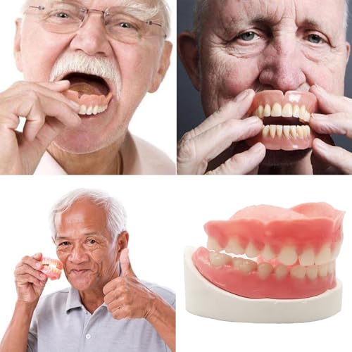Top and Bottom DIY Denture Fake Teeth set - Do it Yourself Full or Partial Denture at Home, Repair Missing Teeth, Protect Your Teeth - Thumbnail 4