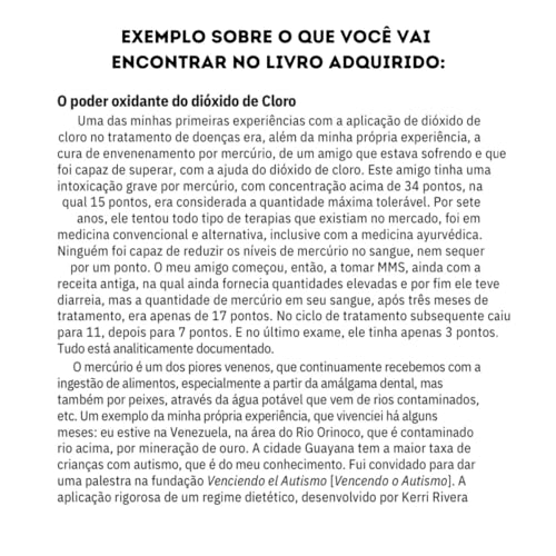 DIÓXIDO DE CLORO CDS ESTABILIZADO PURIFICAR ÁGUA (mms) 3.000ppm + LIVRO DIGITAL DR. ANDREAS KALCKER