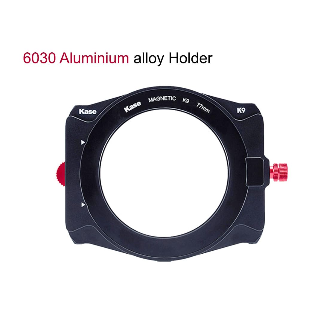 Kase K9 100 mm kit de soporte de filtro de metal cuadrado con filtro CPL magnético de 90 mm y anillo adaptador 67/72-82, anillo adaptador de soporte de 77/82 mm