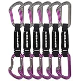 DMM Shadow Quickdraw, Pack of 6, Titanium/Purple, 12cm, A306P-12VWP6