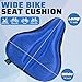 Zacro Bike Seat Cover Big Size, Gel Padded Wide Cushion for Bike Saddle, Adjustable Bike Seat Cushion for Men Women, Compatible with Peloton, Cruiser Bicycle Seats...