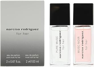 Narciso Rodriguez 2 Piece Gift Set: For Her Musc Noir Eau De Parfum 20ml - For Her Pure Musc Eau De Parfum 20ml