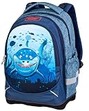 A4-Notebook passt in Rucksack Target BACKPACK SUPERLIGHT PETIT CRAZY SHARK Zainetto Scuola 26969