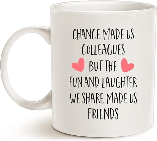 Miniatura 2 de MAUAG Regalos para compañeros de trabajo para mujeres y hombres  Chance Made Us Colleges  Taza de café de 11 onzas para compañeros de trabajo,