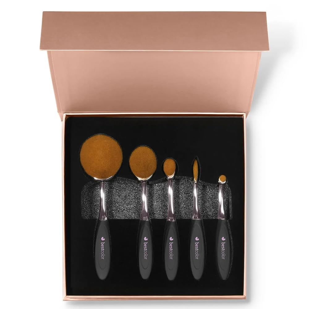 Best Color Set Di Pennelli Di Precisione Ovali Multiuso 5pz