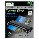 Apache Laminating Pouches, Letter Size, 300 Pack, 3 mil