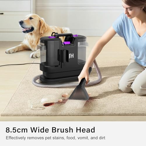 Carpet Cleaner & Spot Cleaner, Handheld Carpet Cleaner Machines | Upholstery Cleaner | Clean Up Spills & Pet Messes from Carpets, Sofa, Stairs, Upholstery & Car Seats - Image 2