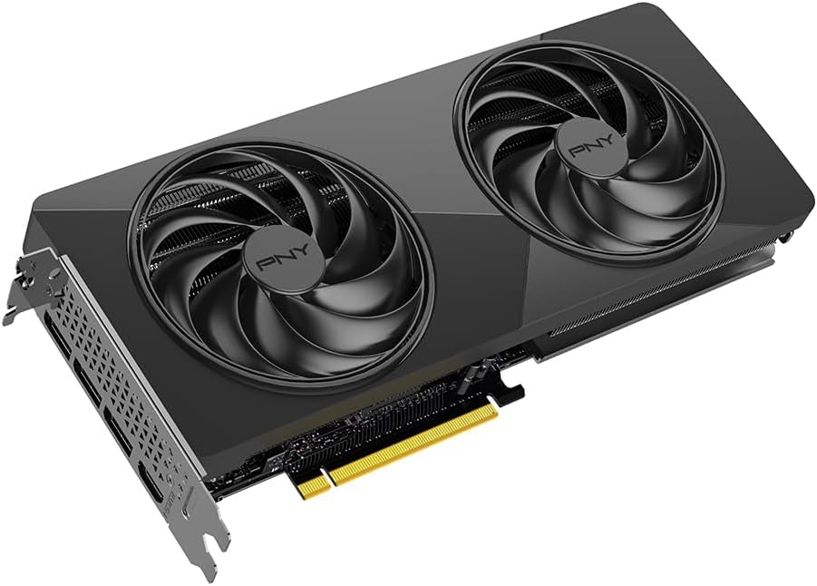 PNY Tarjeta Gráfica GeForce RTX™ 5070 12GB Slim OC Doble Ventilador, 2-Slot 12