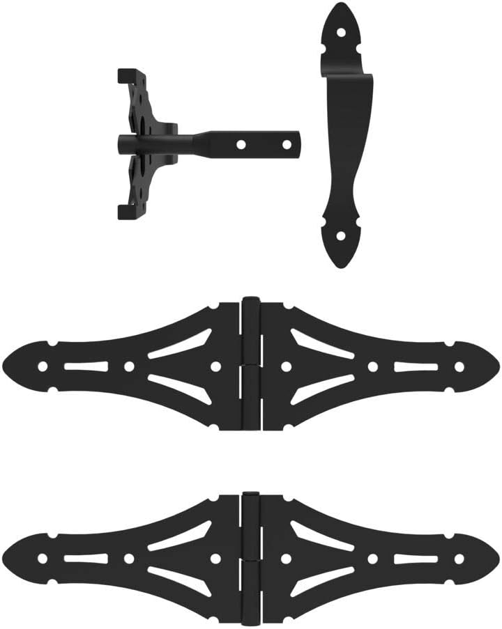 Barrette Outdoor Living 73044834 Heavy-Duty Wood Gate Kit, Black
