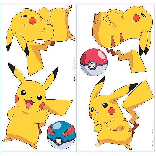 RoomMates RMK3596SCS Pokemon Pikachu Peel and Stick Wall Decals, Multicolor, 8 inch - Image 3