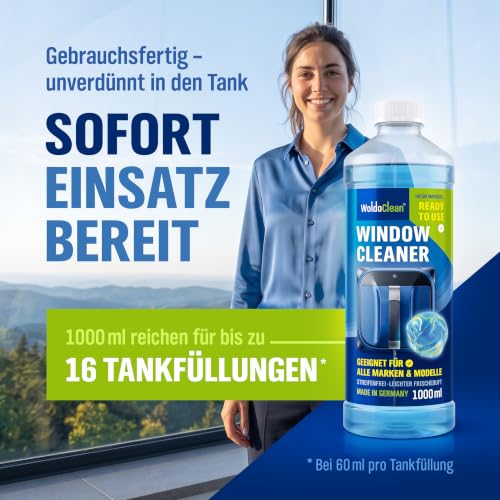 WoldoClean Fensterputzroboter Reinigungslösung 1L - schaumarm, streifenfrei – Ansicht 5