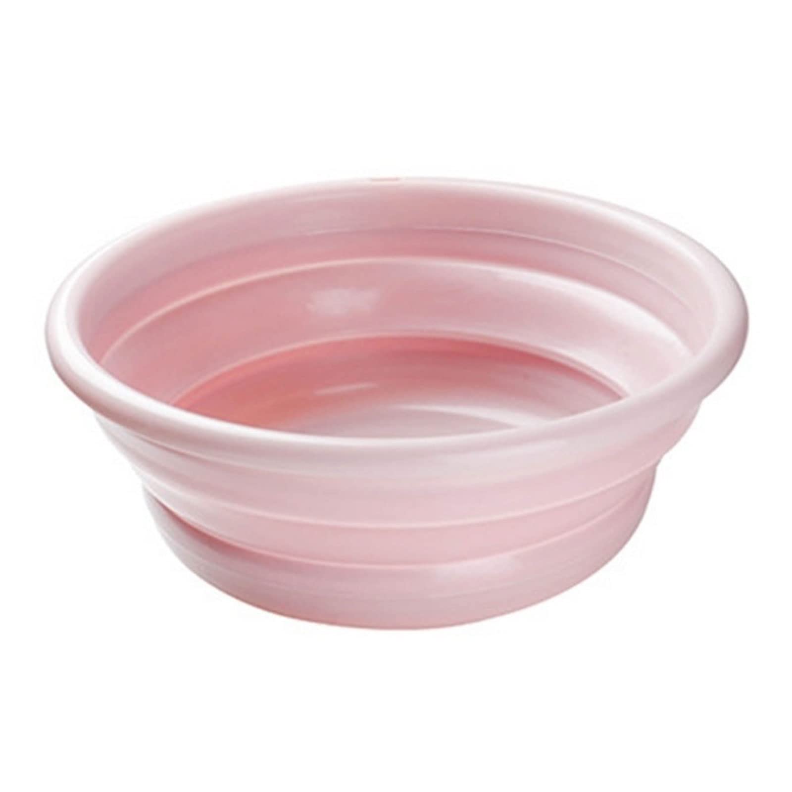 JINGYAN Składane miski do mycia naczyń Składany Umywalka Przenośne Składane Pralnia Kosz Wiadro do przechowywania domu Kuchnia Odkryty(Pink,L)