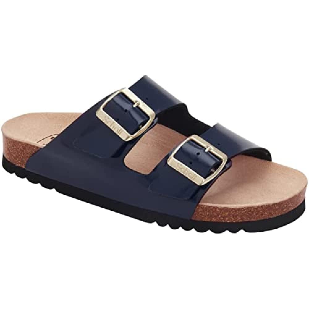 Scholl Women's Josephine Sandal, Navy Blue, 3 UK