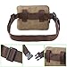 Genda 2Archer Waist Bags for Women Small Canvas Running Fanny Pack Coffee