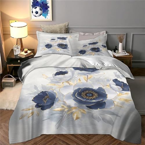 Drap de couette microfibre style moderne élégant 3D imprimé 135x200cm