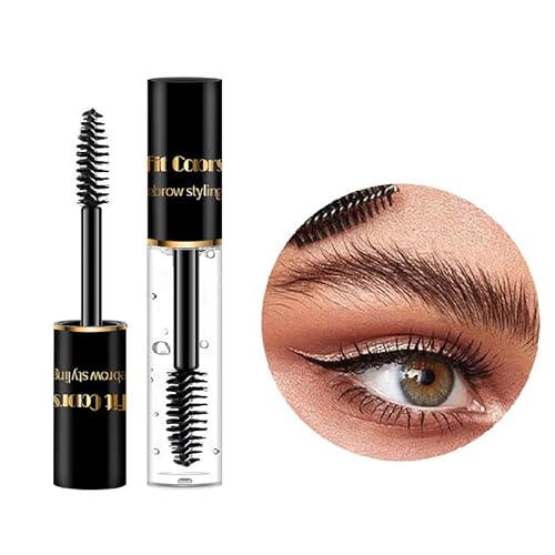 Miescher Eyebrow Gel Clear Waterproof Brow Styling Wax Wet N Wild Gel Glue Eyebrow Styling Transparent Eyebrow Raincoat Long Lasting Control Freak Eyebrow Gel Sweat-Proof Natural Colorless Eyebrow Makeup(02) #TOP29