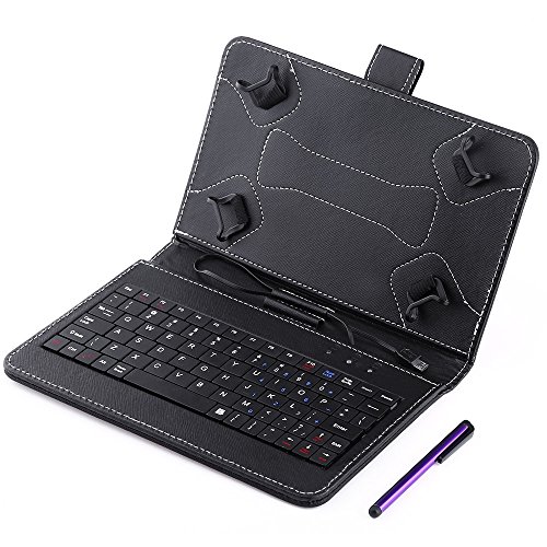Tini Regner Smart Cover - Funda con Teclado Micro USB para Tablet Android y Windows de 7 a 8 Pulgadas